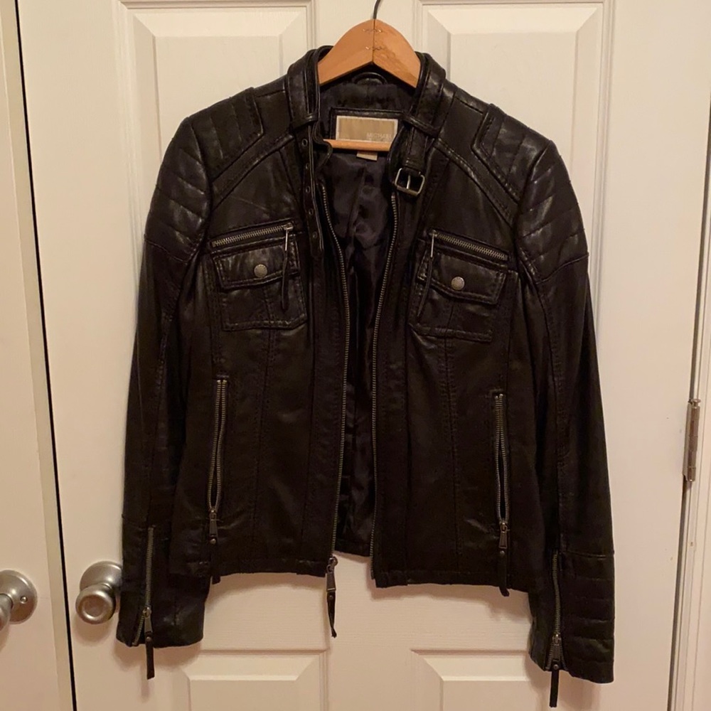 Michael Kors leather jacket. Perfect condition. Size small.